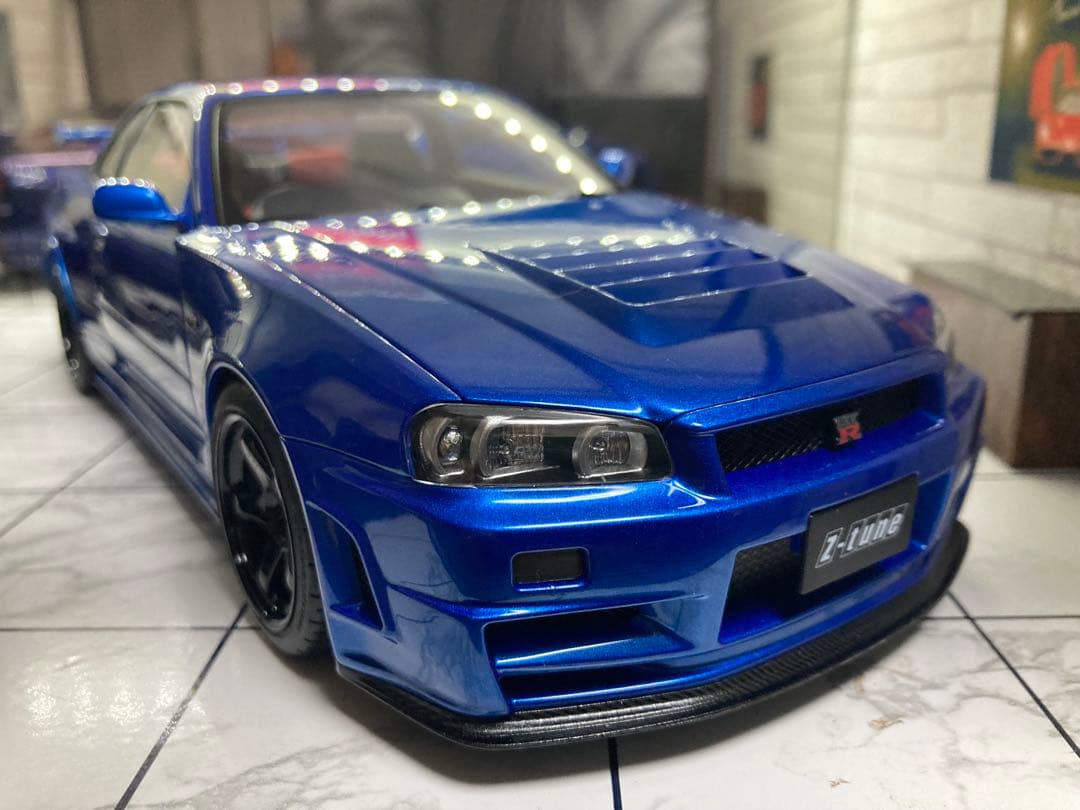 オートアート　1/18 ニスモ R34 GT-R Z-tune ベイサイドブルー
