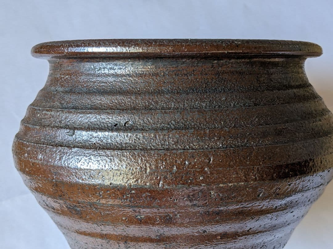 陶芸家西岡小十絵唐津面取香炉唐津焼古唐津織部香爐共箱純銀