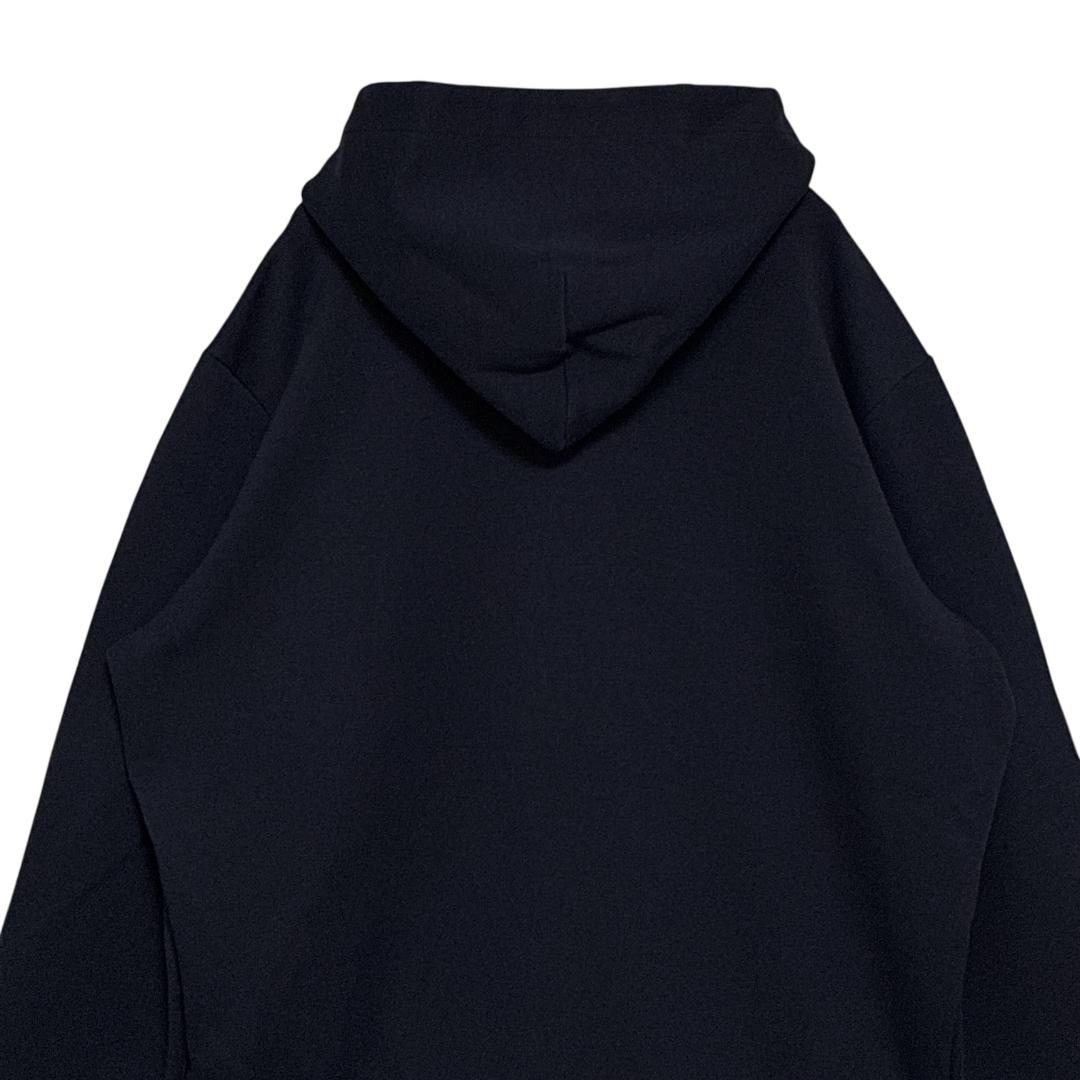 【美品】 ポロラルフローレン パーカー ジップアップ 紺色 刺繍ロゴ 2XL相当