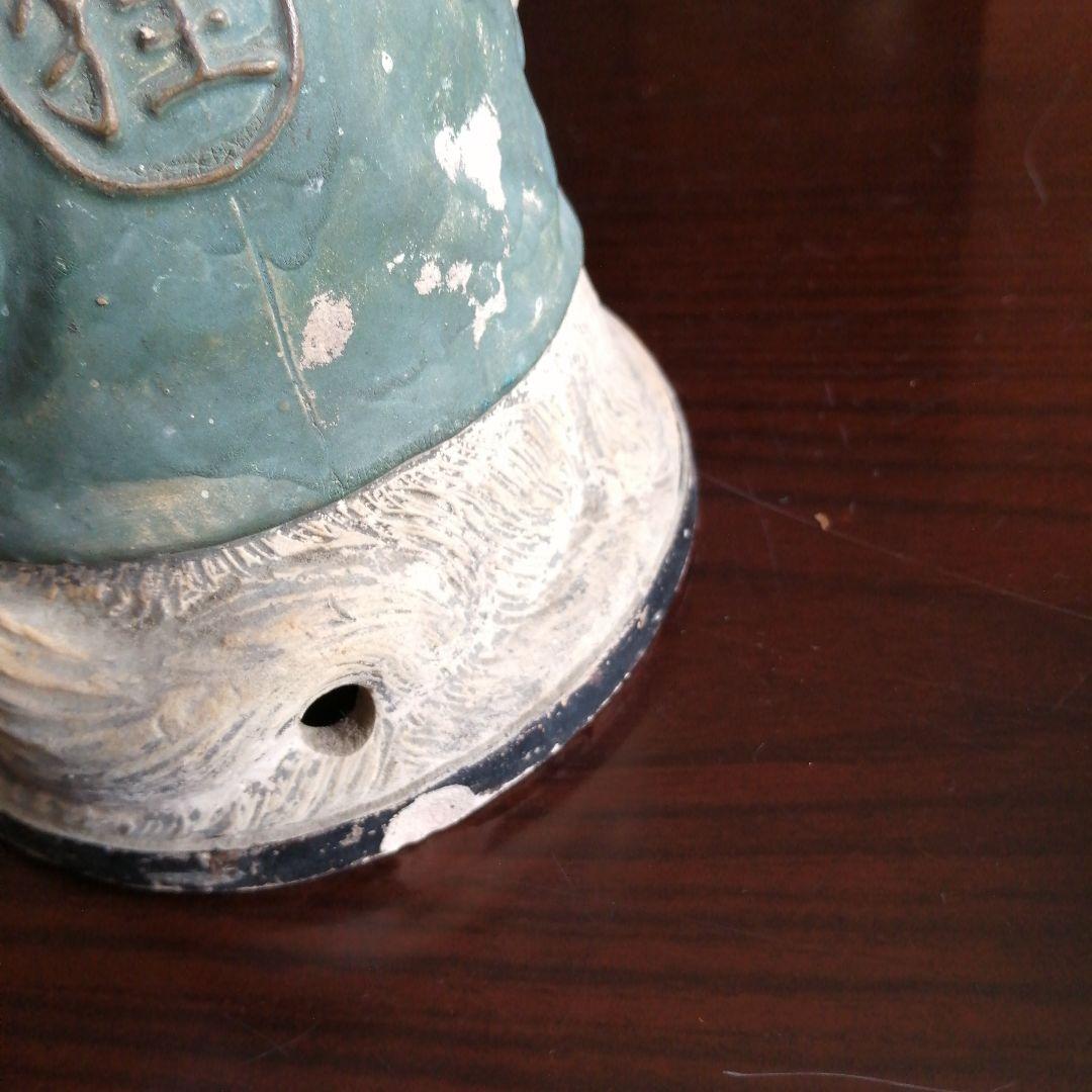 【珍品】京焼　仁阿弥狸蚊取線香香炉　19.5cm　明治〜大正期