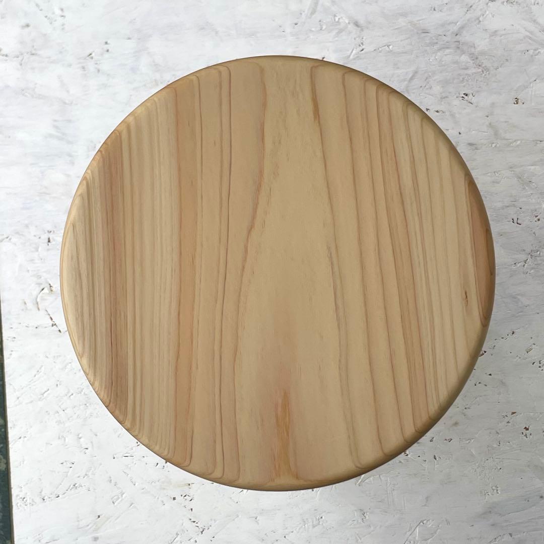 RRR　国産ひのき　丸椅子　木製スツール