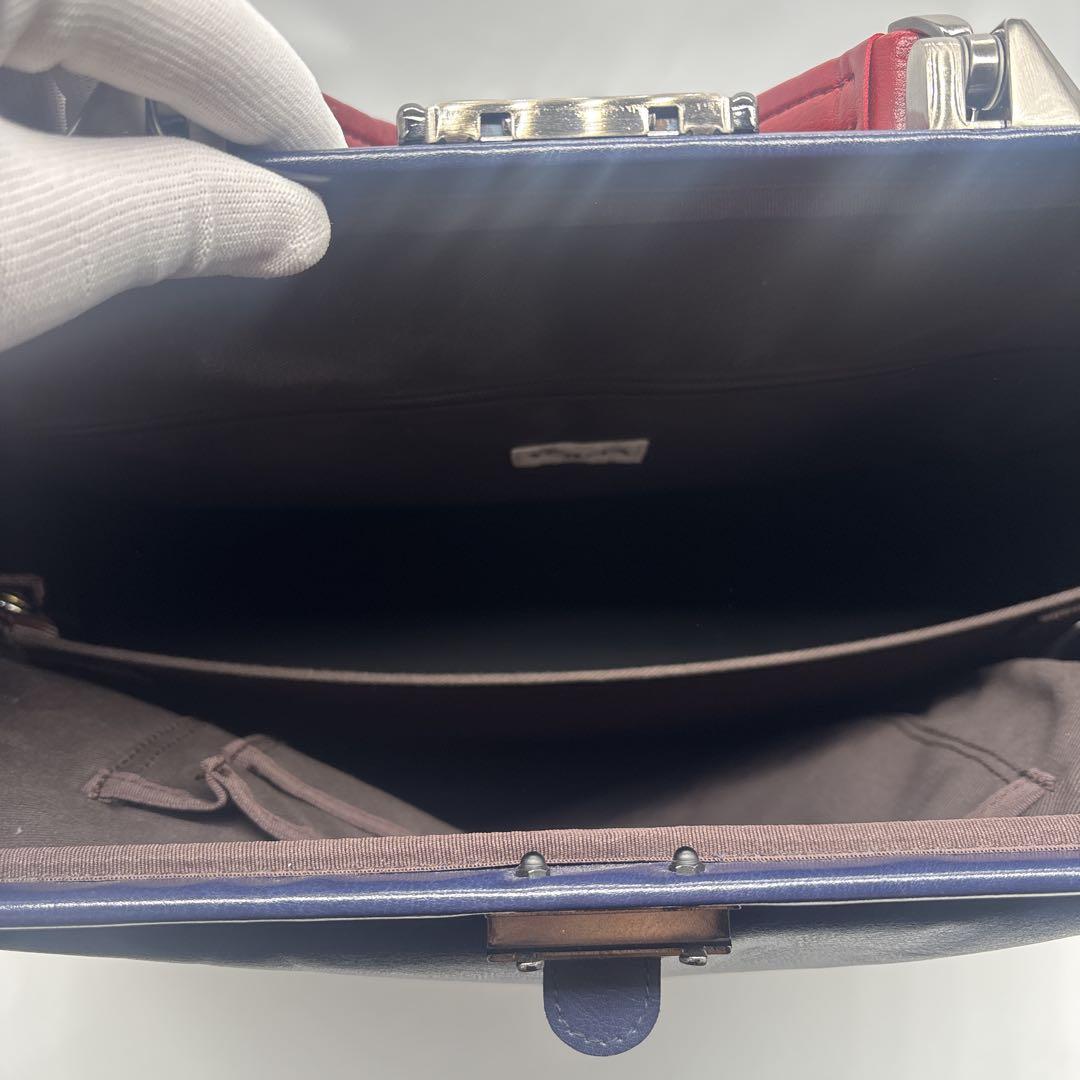 美品 YOUTA ヨータ ダレスバッグ 豊岡鞄 ビジネス リュック ネイビー