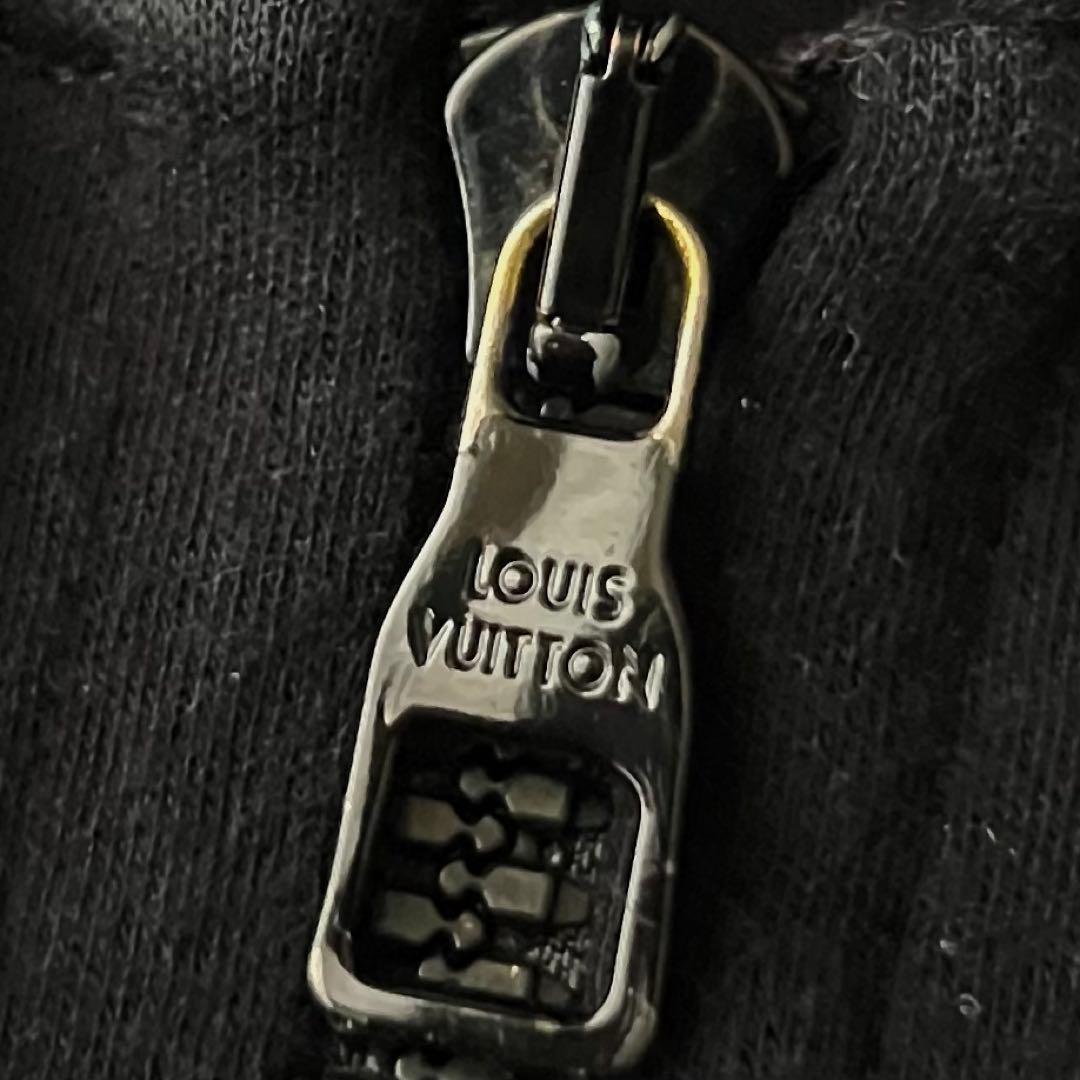 ルイヴィトン ダブルフェイス フルジップパーカー ブラック 黒 S 2021年製