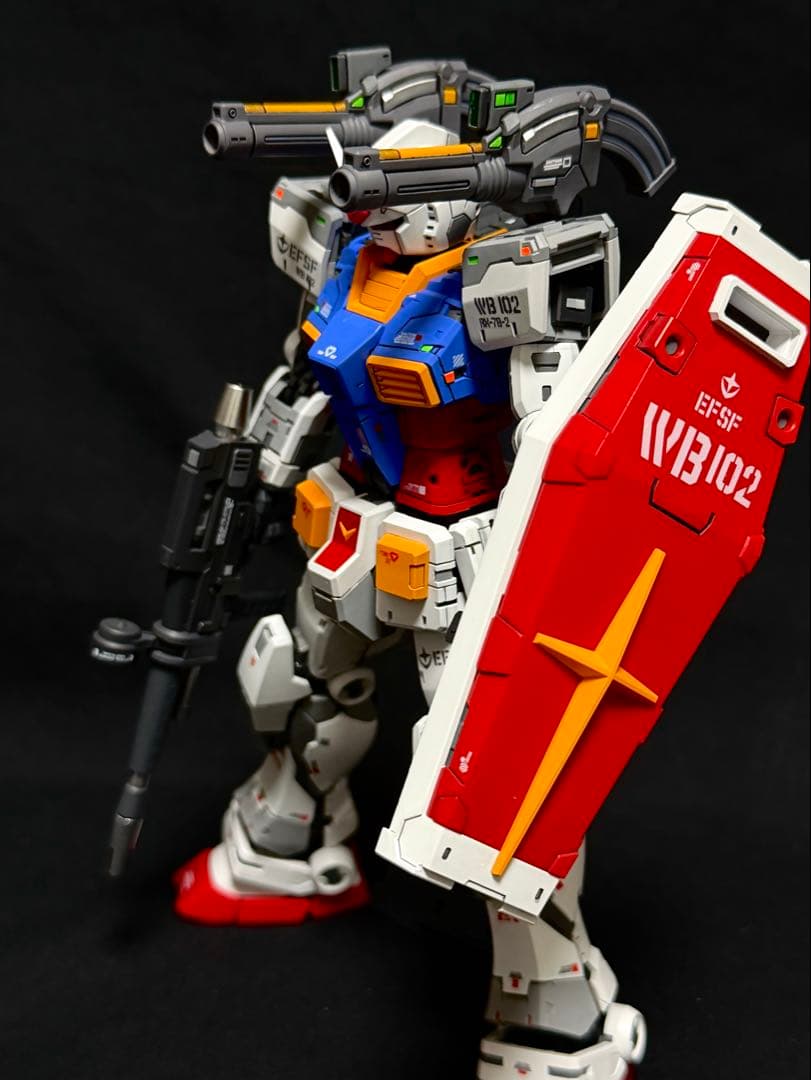 1/100 rx78-2ガンダム改修塗装済完成品ガンプラ完成品フルハッチオープン