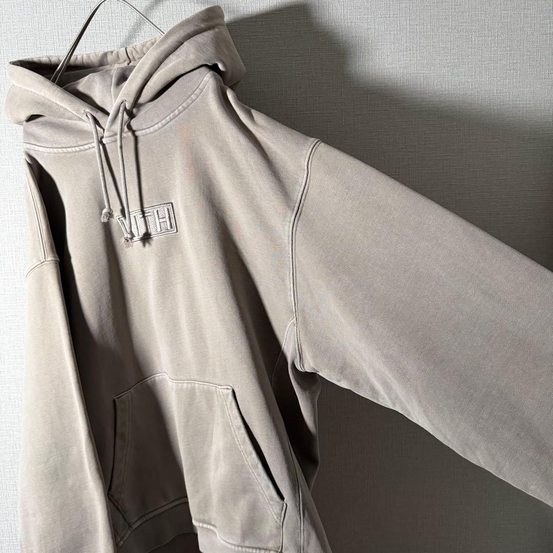 完売モデル★KITH キス パーカー フーディ ボックスロゴ オリーブ M〜L