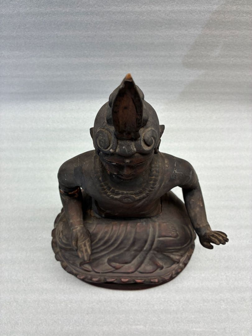 仏像 木彫り 時代物 高さ約41㎝