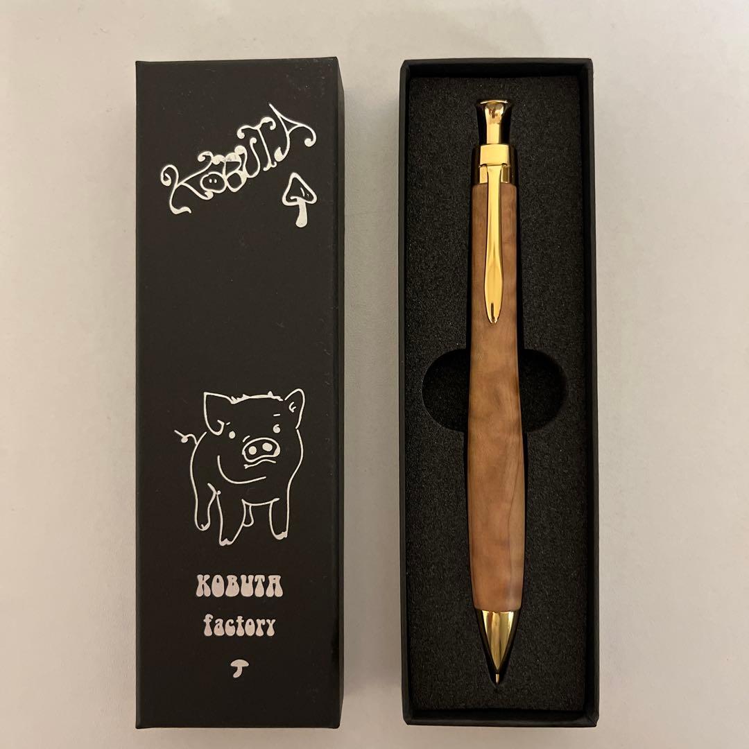 こぶた工房　木軸シャーペン0.5mm　日光杉極上杢 こぶた工房 木軸 シャープペンシル 正規販売店 文具 文房具 筆記具