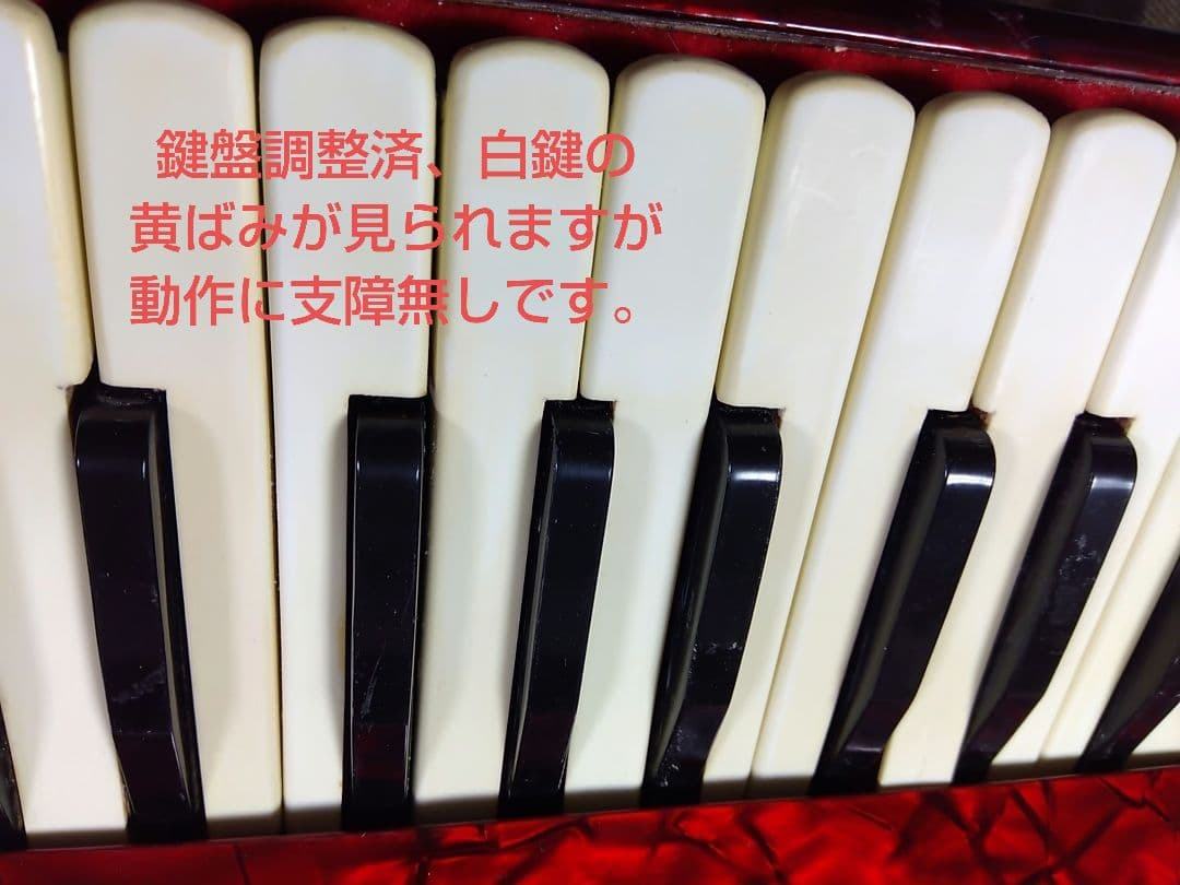 大幅メンテ完了】 トンボ ソプラノアコーディオン No.270 赤（即演奏可