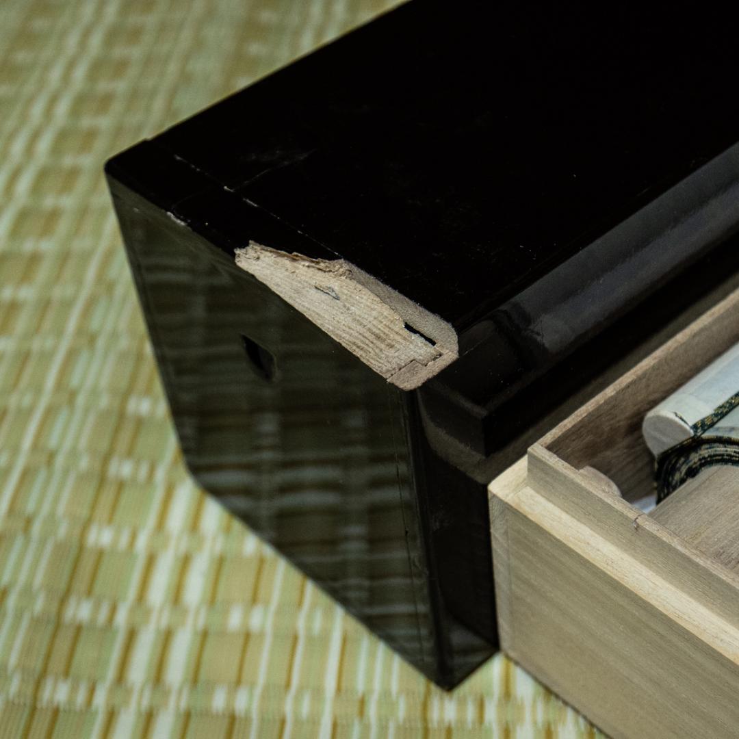 掛軸-1461　国井幸雪　菅公御真影　共箱　二重箱