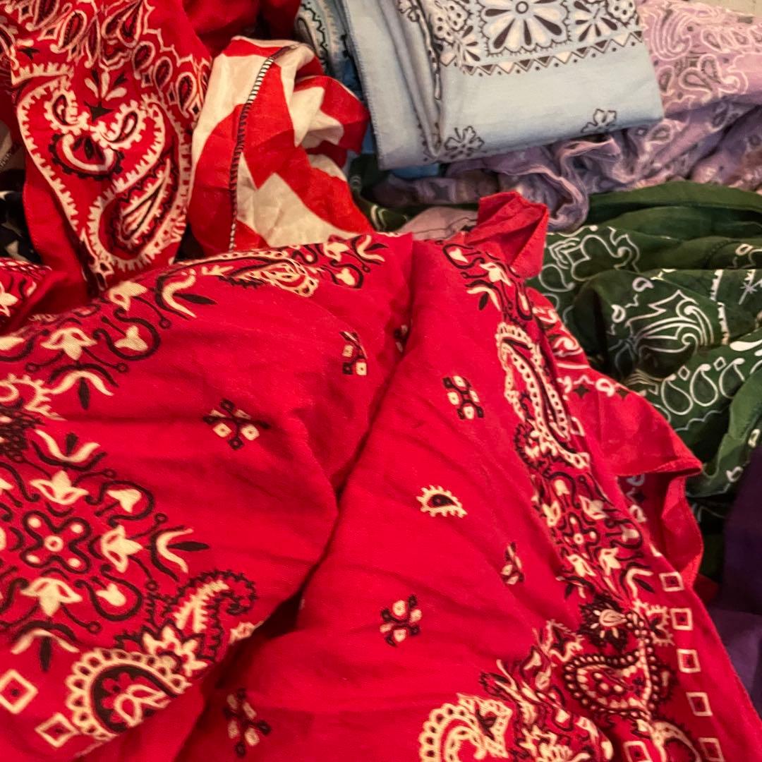 バンダナ　50枚　まとめ売り　エレファント　クッキー対　USA製　ビンテージ　①