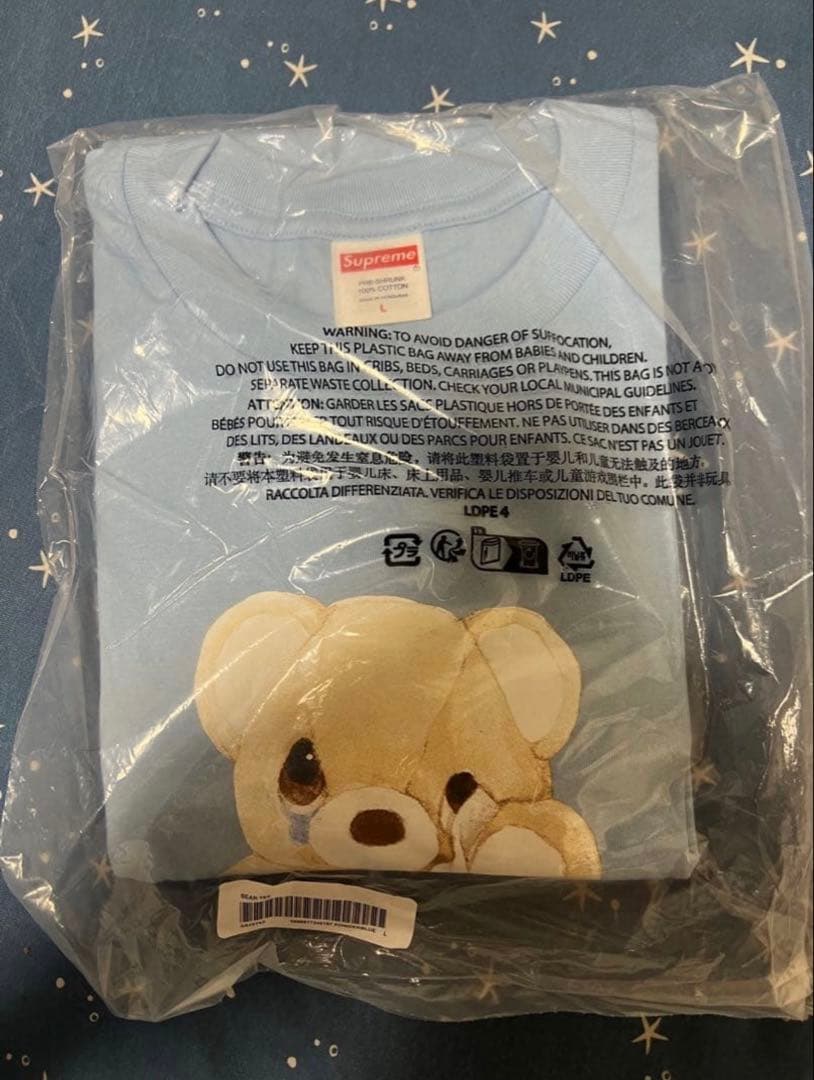 Supreme Bear Tee Powder Blue サイズL