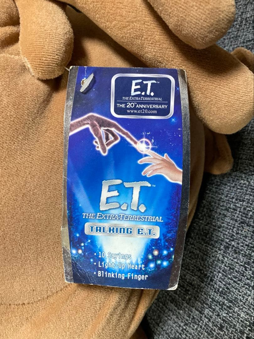 トーキング E.T. 　特大ぬいぐるみ　タグ付き