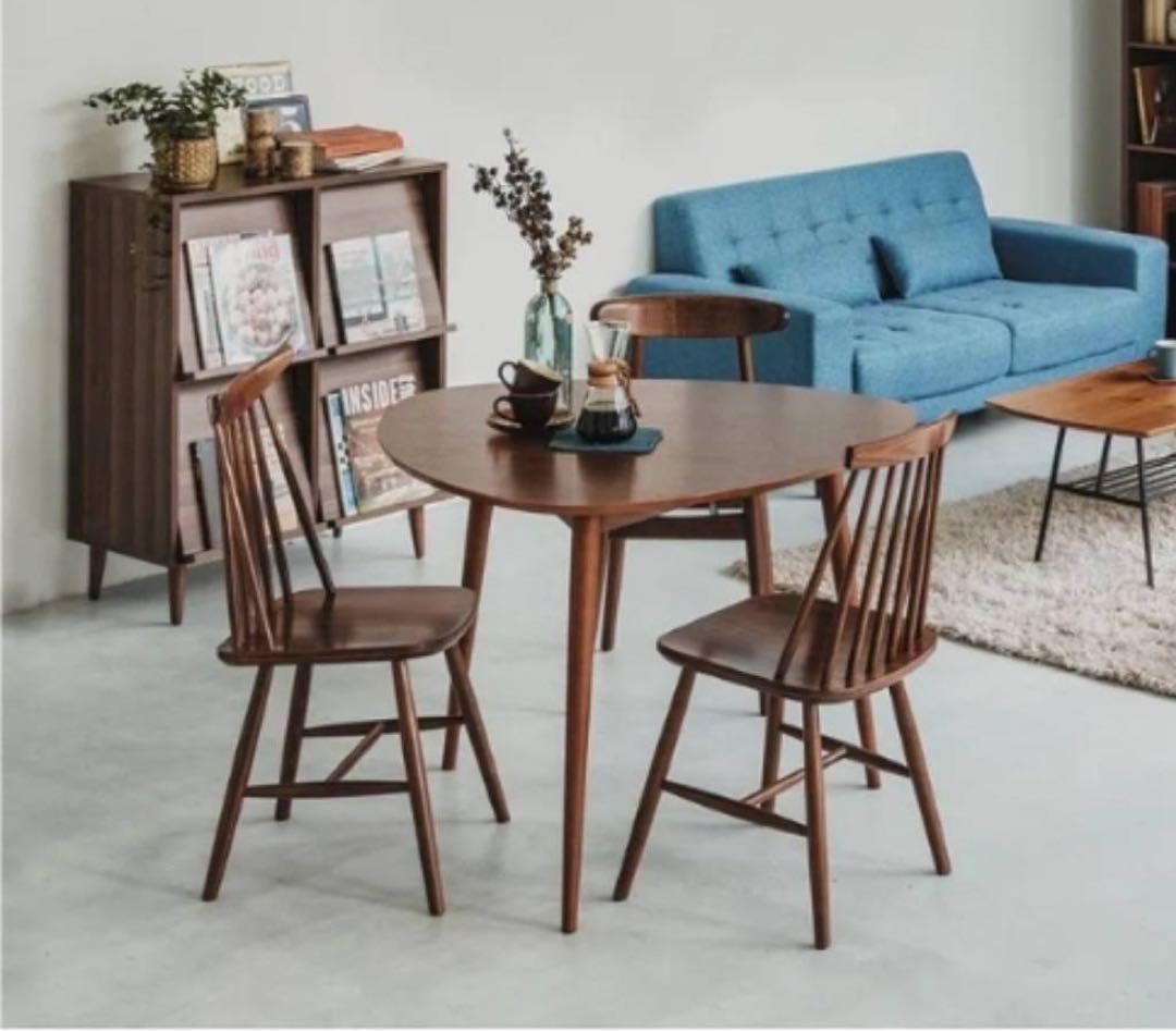 ■送料込■NOCE ダイニングテーブル 北欧家具 三角食卓デスクウォールナット