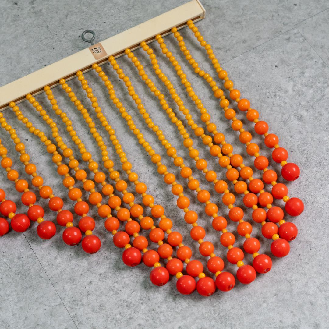 KM様専用】珠暖簾 のれん ビーズカーテン オレンジ グラデーション