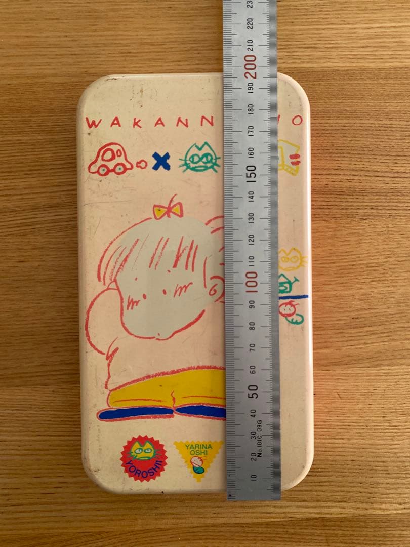 激レア 昭和】サンリオ WAKANNAINO わかんないの 缶ペンケース