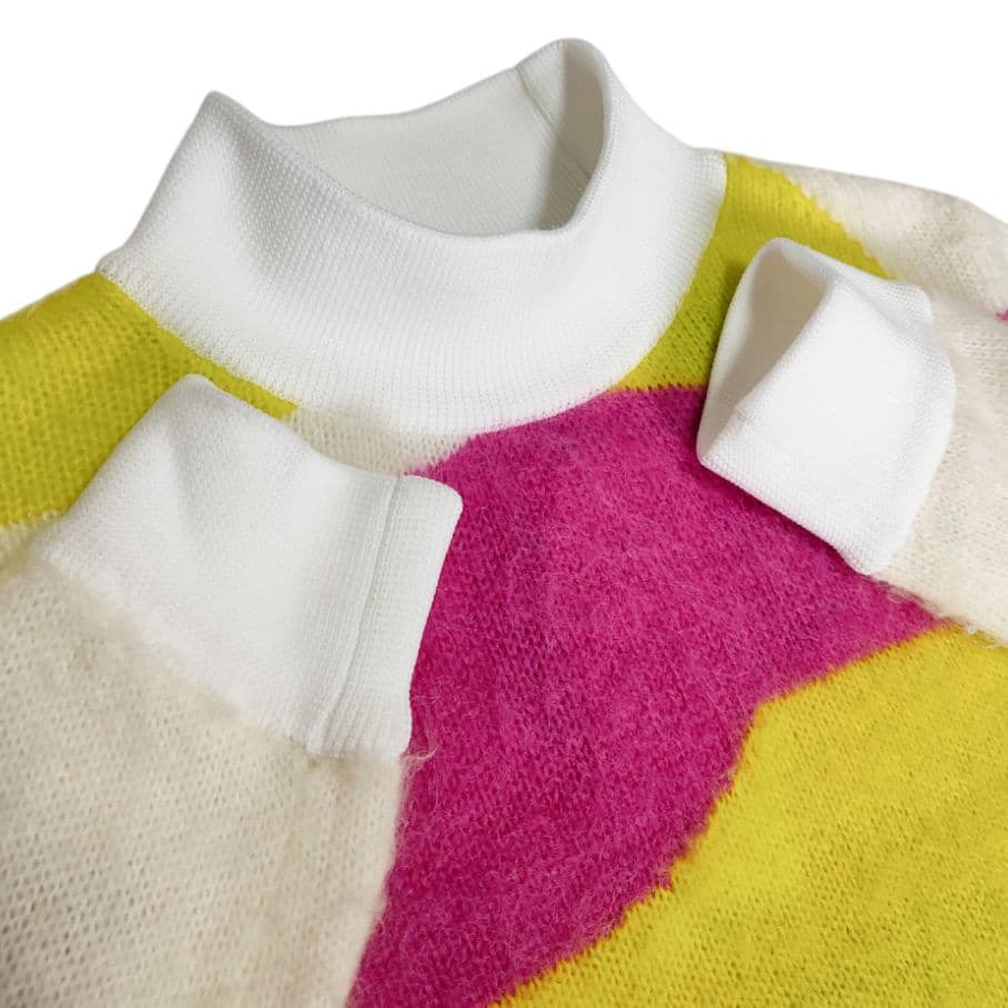 ト*)様 新品7万円 パーリーゲイツ モヘアニット＆スカート ふわふわ上下セット