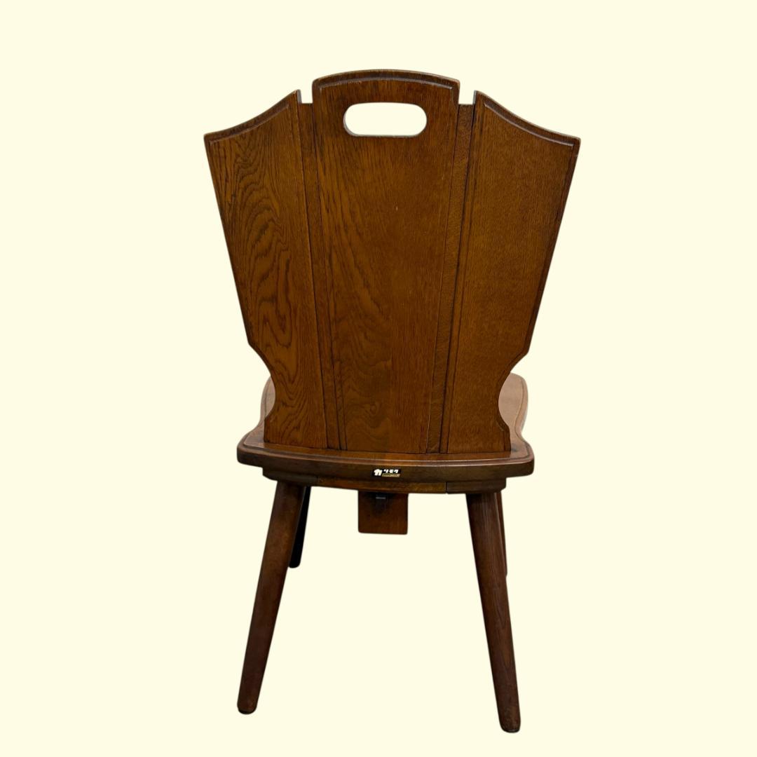 2脚セット オールドカリモク 紋章 焼印入 ルスティック ダイニング