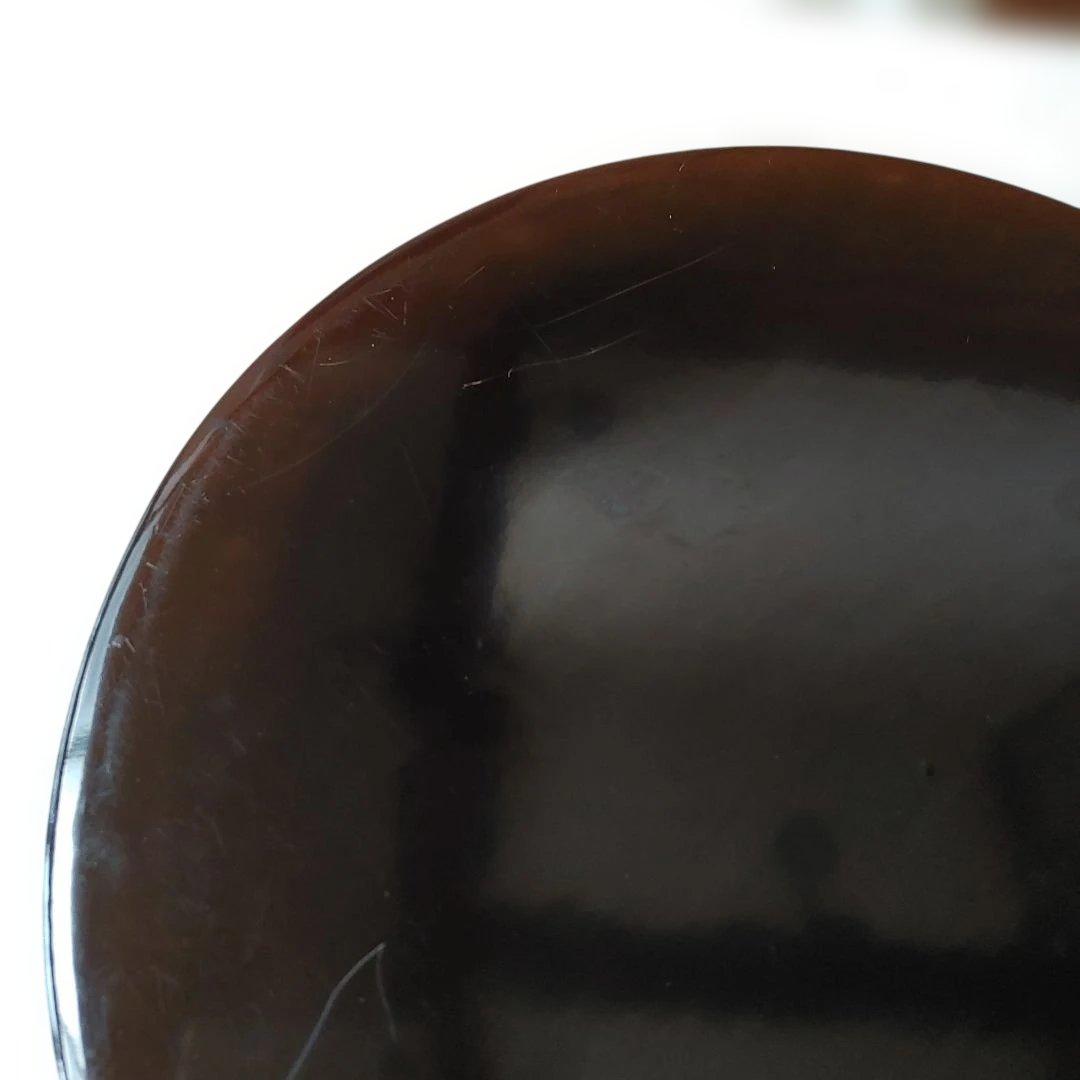 花形盆 真塗 木製 茶道具 約29cm