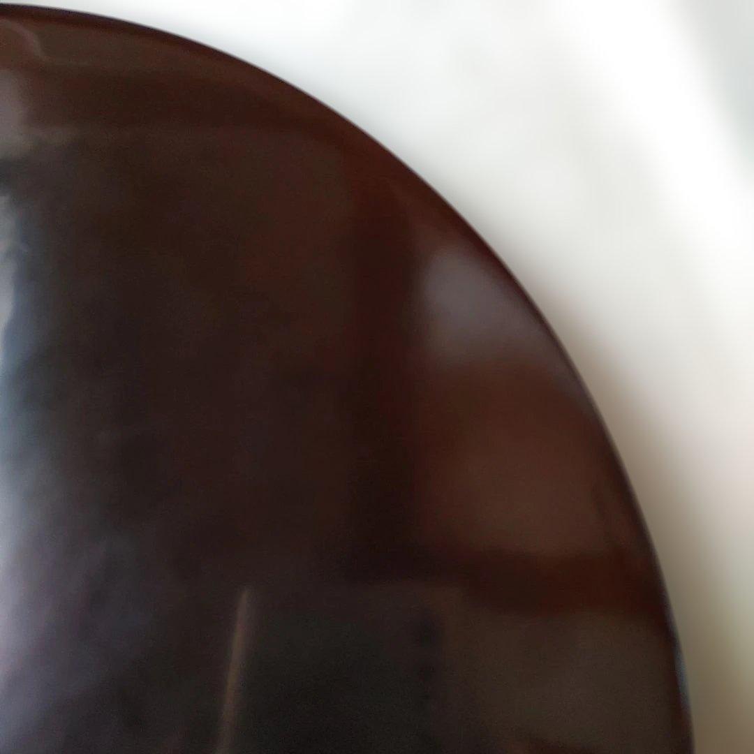 花形盆 真塗 木製 茶道具 約29cm