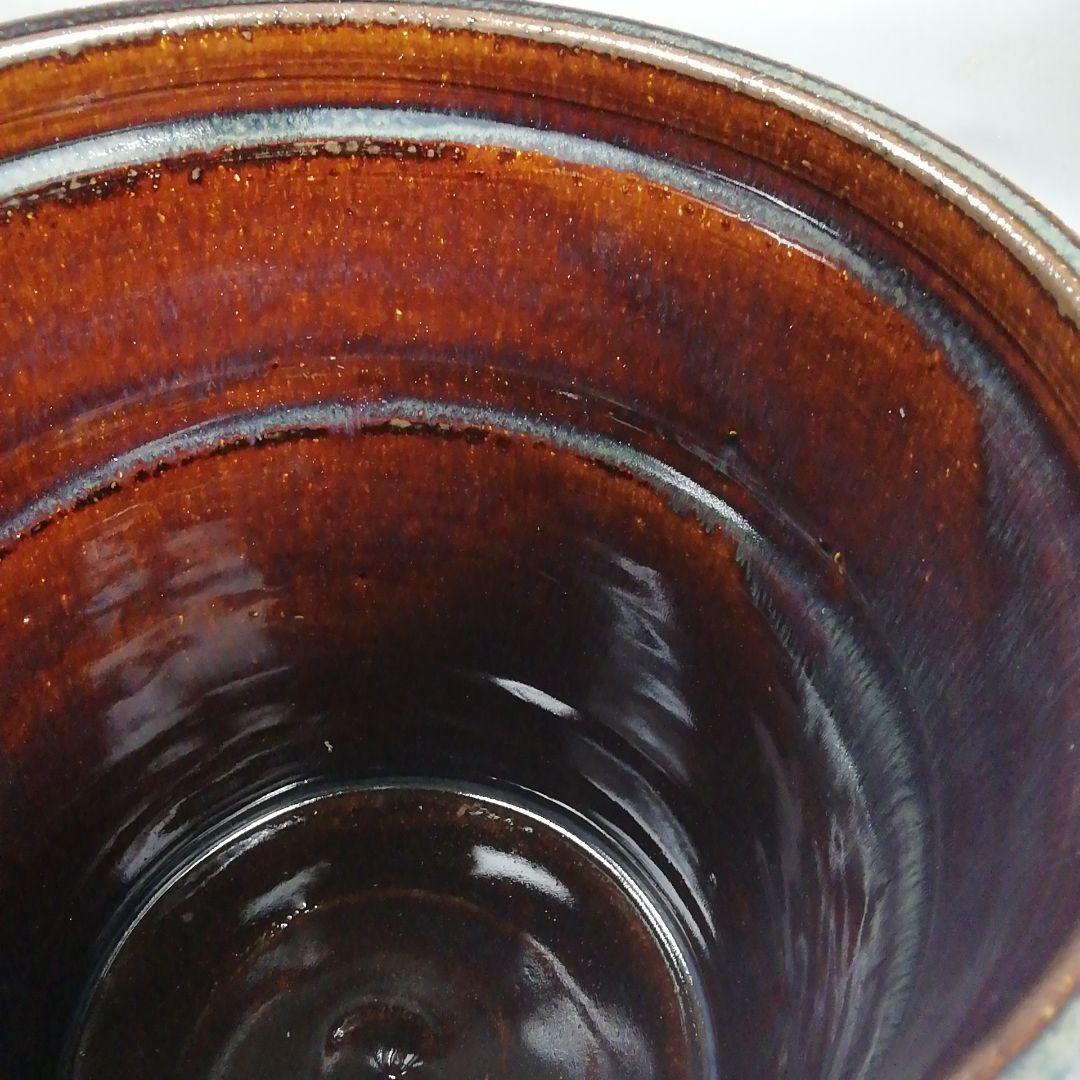 T955 水指 『朝鮮唐津 一重口水指』『加藤春永 造』 共箱 茶道具