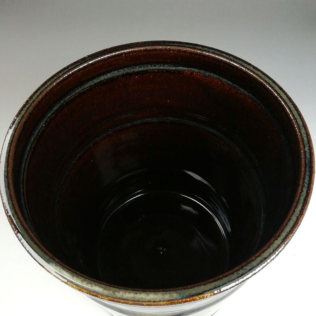 T955 水指 『朝鮮唐津 一重口水指』『加藤春永 造』 共箱 茶道具