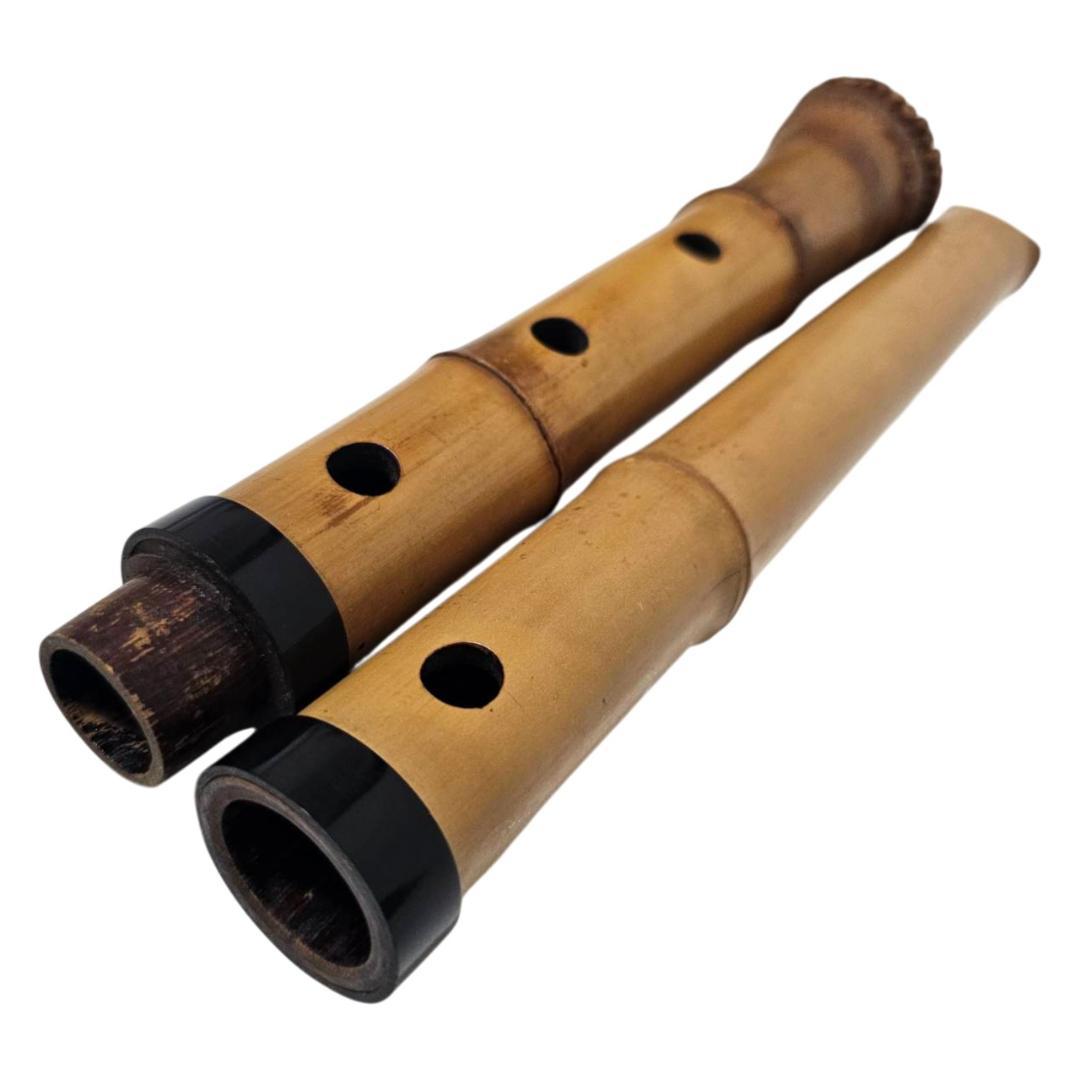 尺八 都山流 1尺8寸 5孔 D調 太管 根付