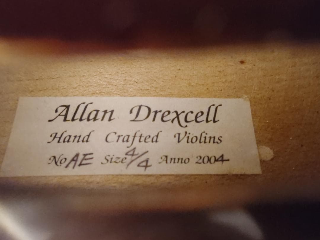 送料無料】バイオリン 4/4 大人用 Allan Drexcell No.AE