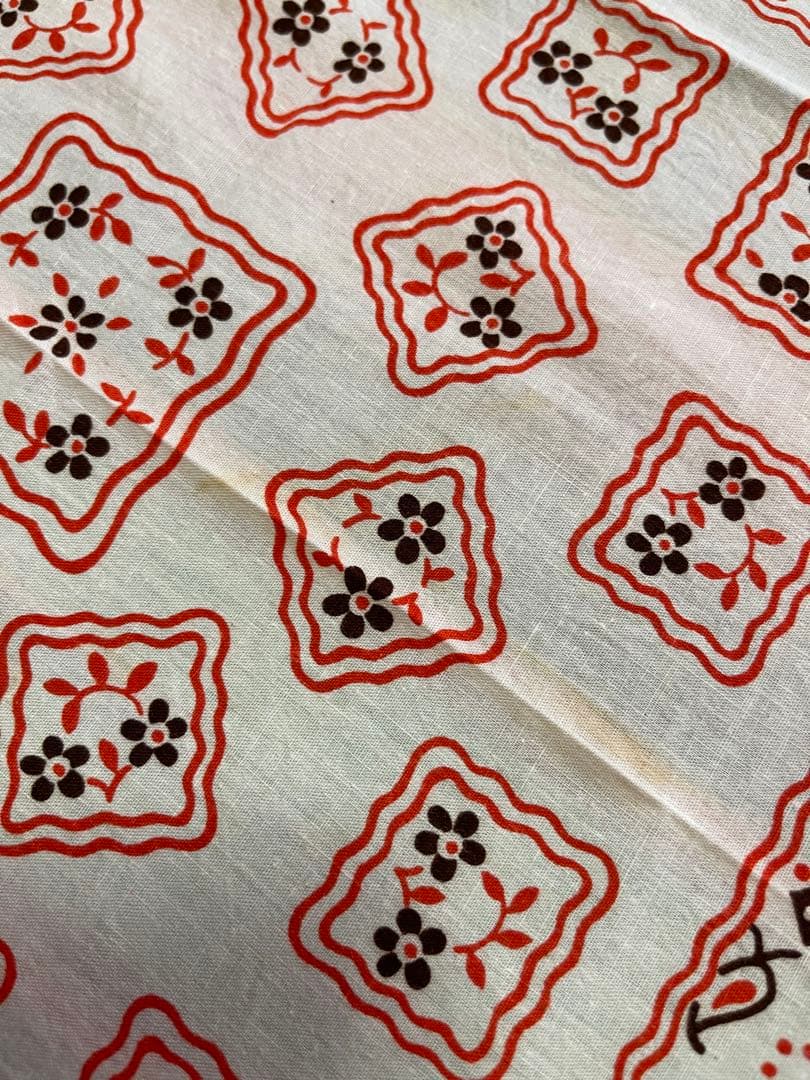 【van'z 】60s USA製 バンダナ PARIS クッキー