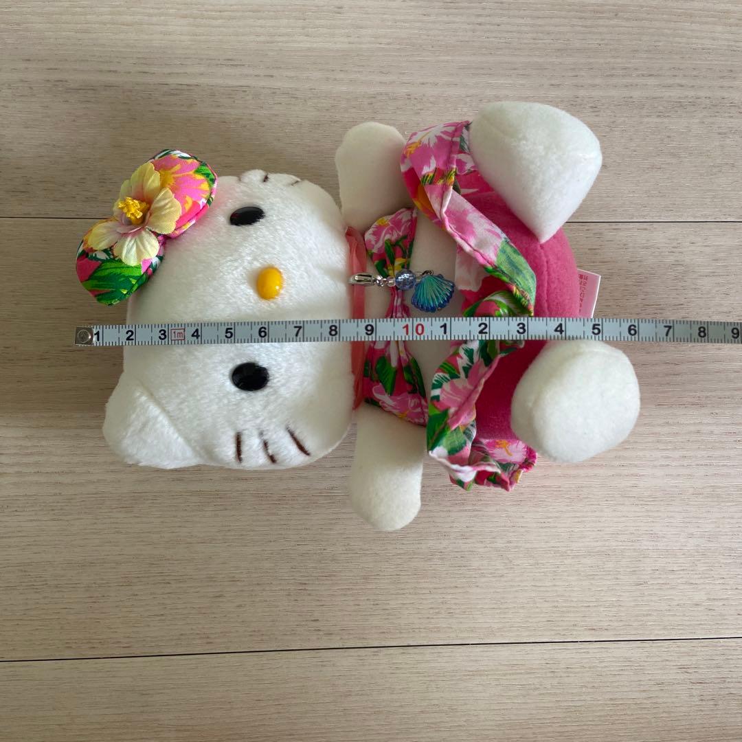 サンリオ　ハワイアンハローキティ ぬいぐるみ　平成レトロ　ハイビスカス　レア