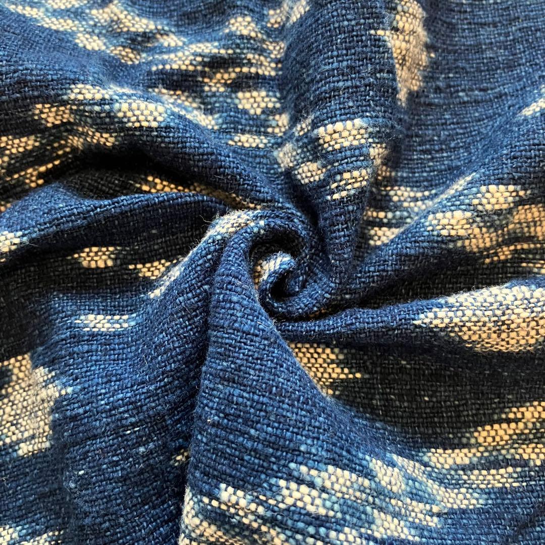 sorairo様専用☆うさとの服 藍染風・ヘンプ混 イカパンツ／巻きスカート風