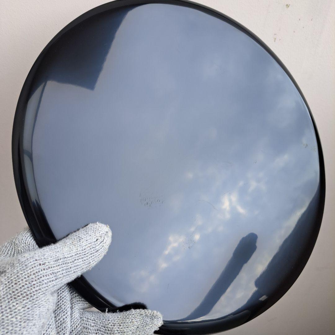 【輪島塗　尺サイズ　瑞祥盆×5客　童唄蒔絵】布着本堅地　作家物　未使用/長期保管