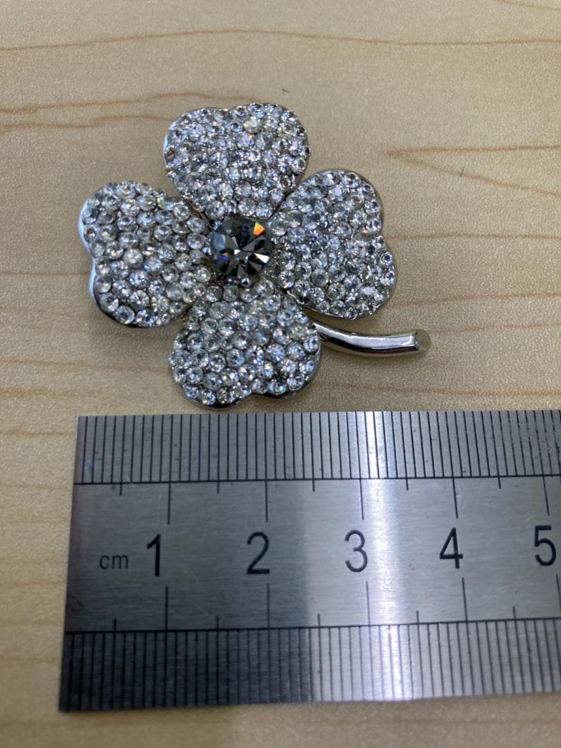 美品】FOXEY フォクシー ブローチ コサージュ 花 ラインストーン 希少