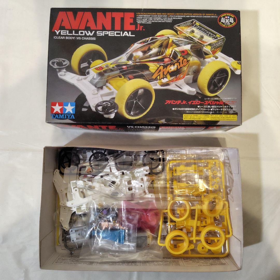 ミニ四駆　ポータブルピット　Be-1　クリアーボディ　アバンテ　引退セット