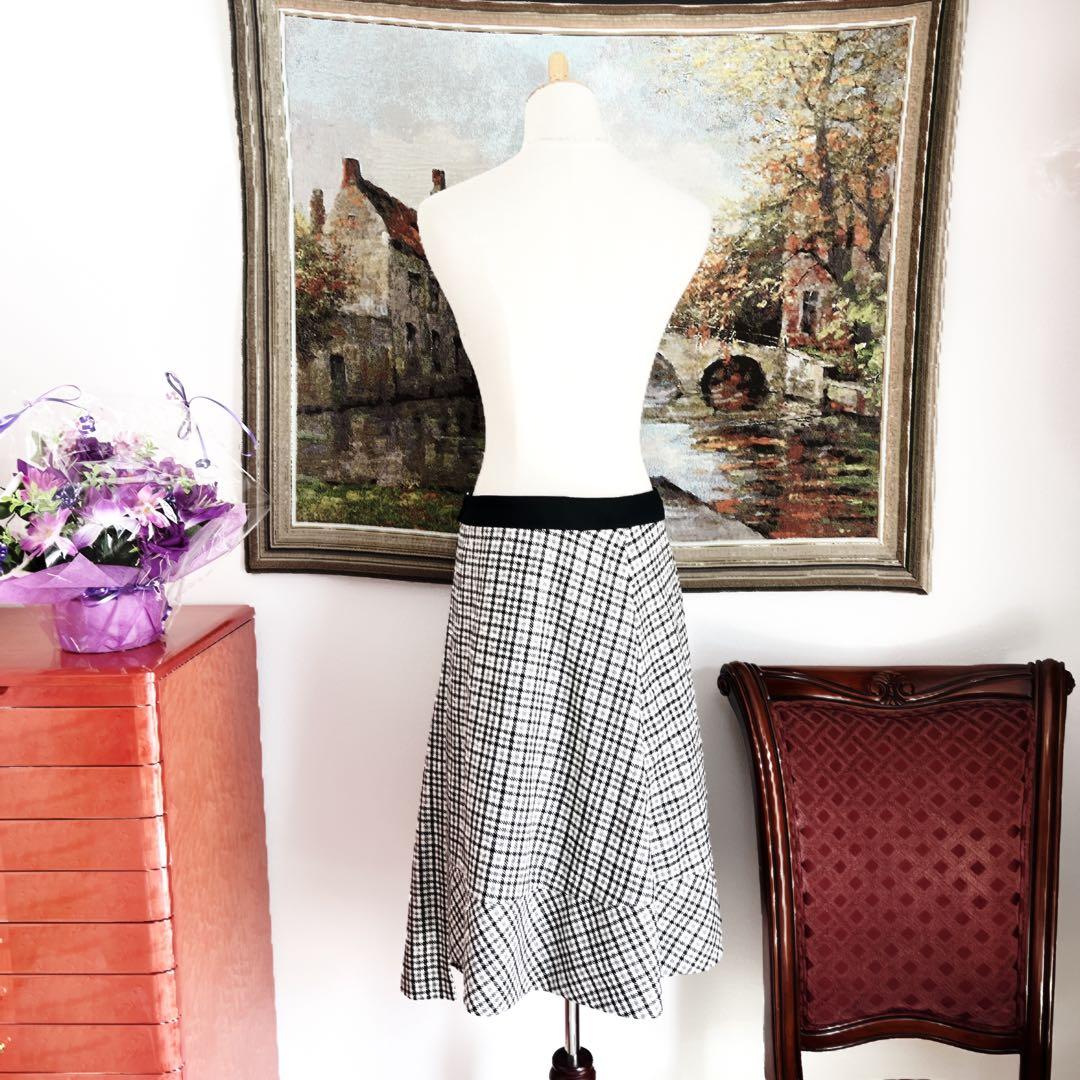 極美品　LOUISVUITTON ヴィトン　スカート　ベルト付　フレア　ロング