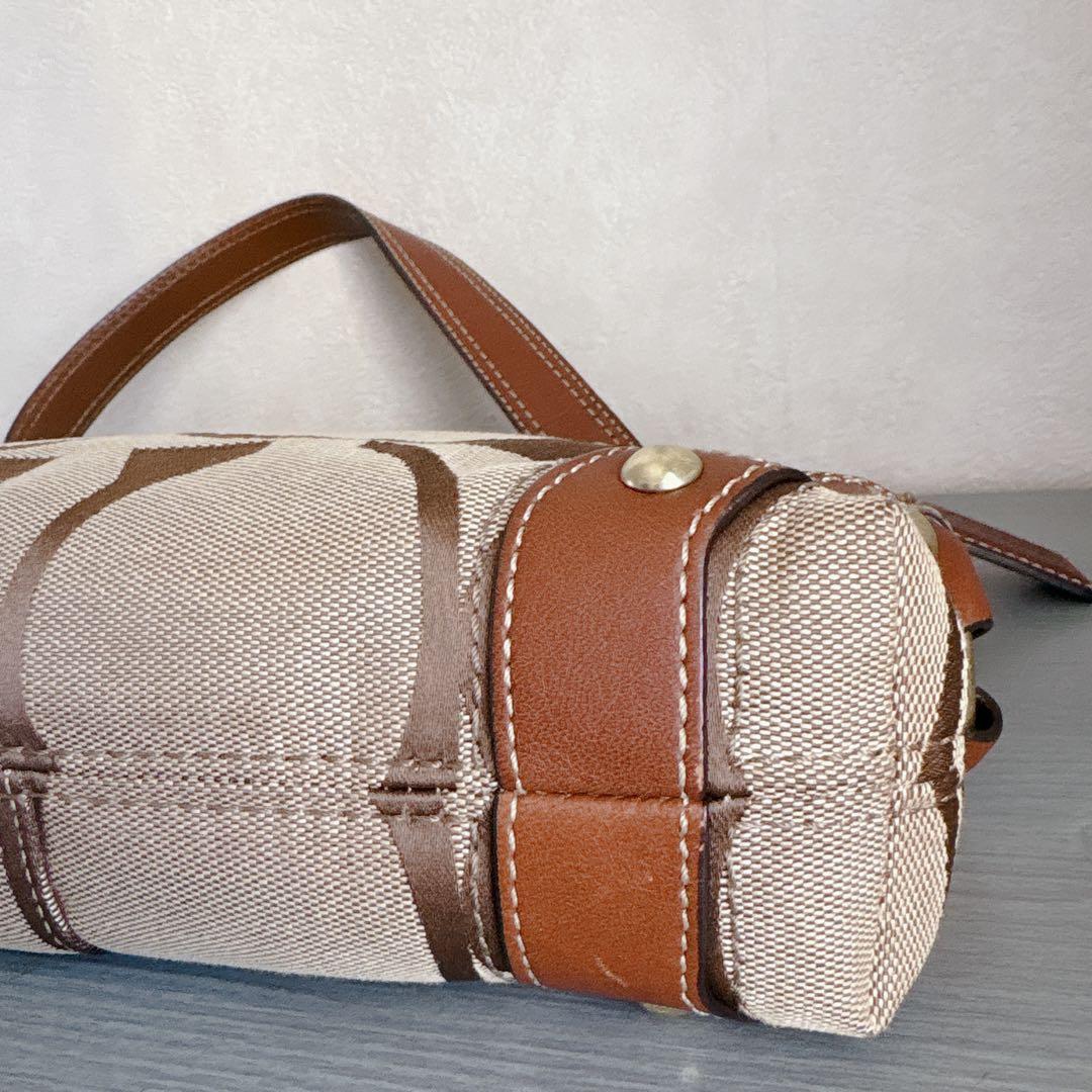【美品】COACH シグネチャー y2k ワンショルダー 肩掛け ブラウン