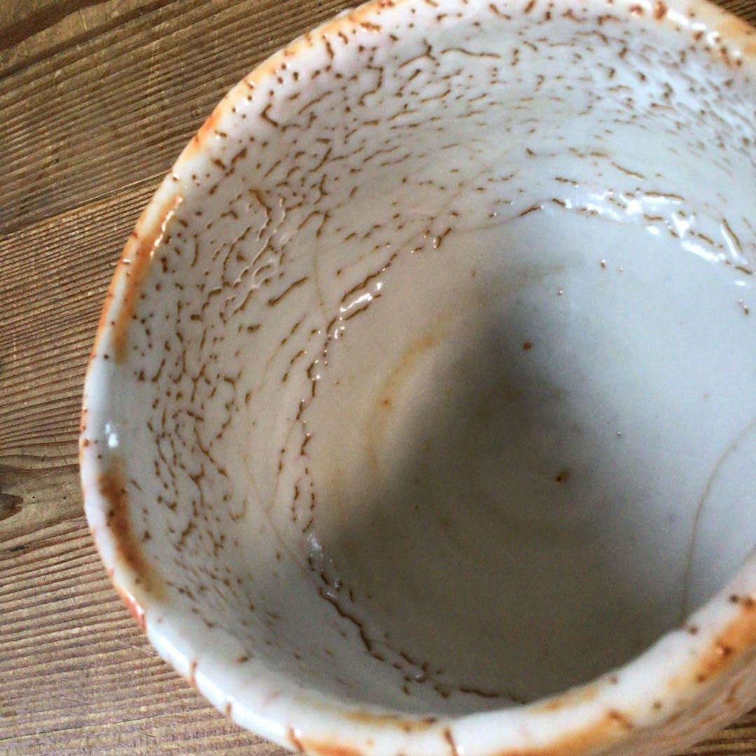 No3203 養心窯 志野茶碗 共箱共布栞付 美濃焼 樋口力三 茶道具 送料