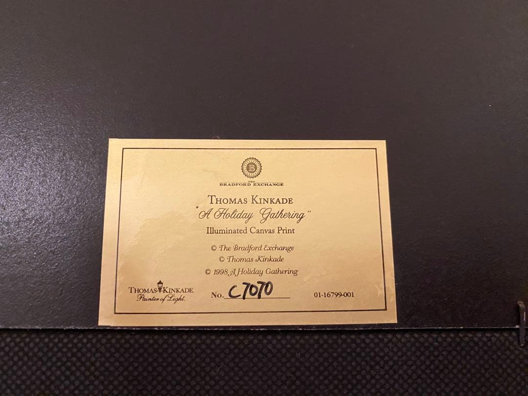 希少　入手困難　トーマスキンケード　絵　クリスマス　ライト付き　イルミネーション