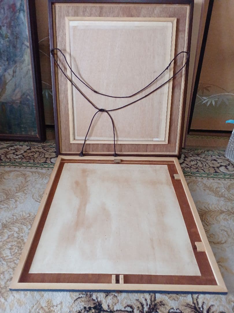 ◆　柳川新太郎 　「美人」 日本画　F10号　二科展 　名古屋　◆