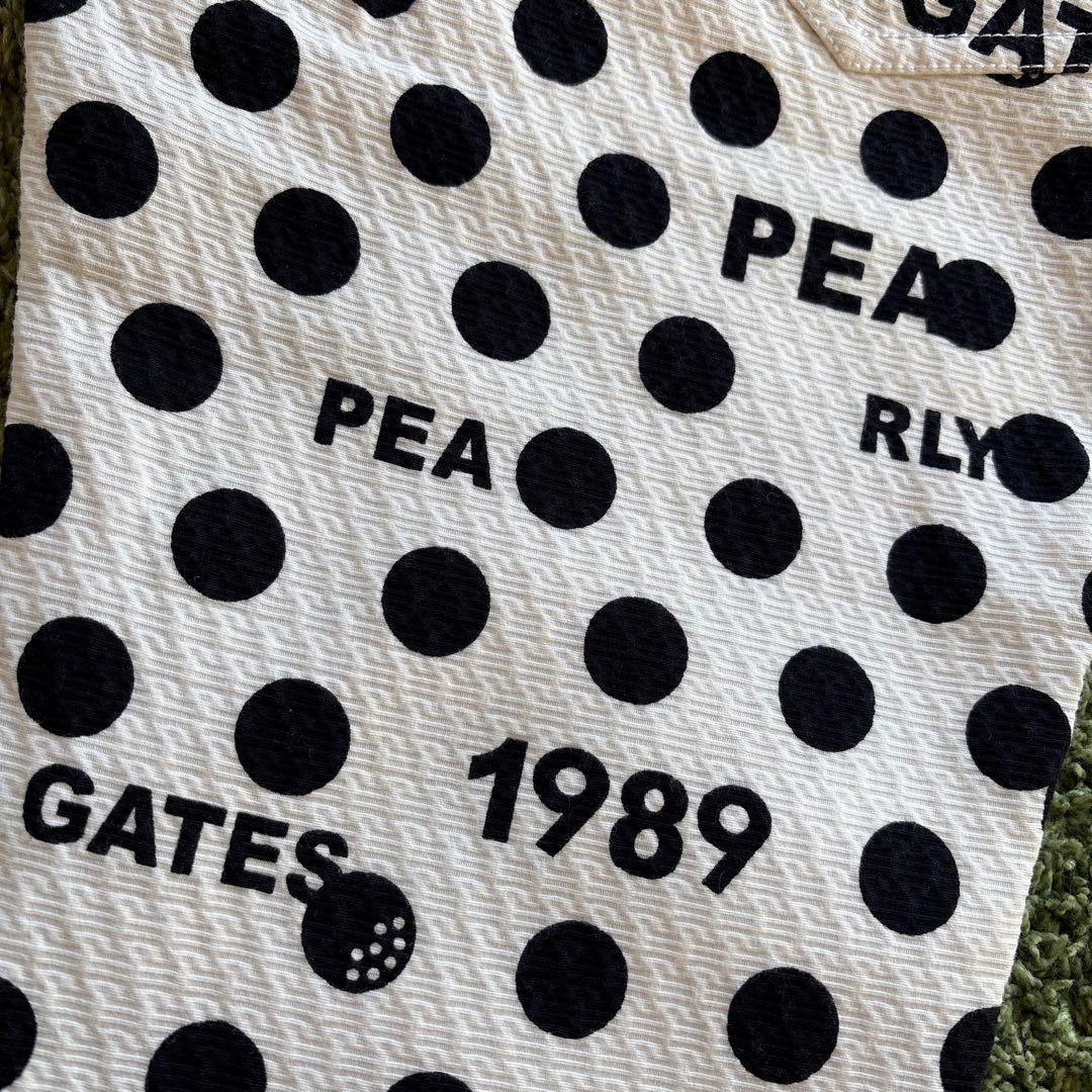 パーリーゲイツ☆タグ付き新品 アートピケ ドット×ロゴ柄 パンツ