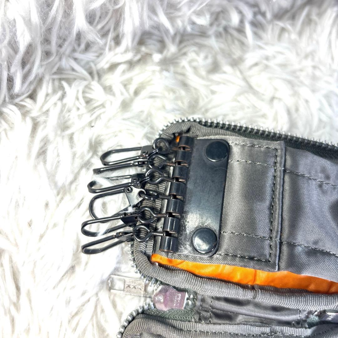 希少✨ポーター タンカー ラウンドファスナー キーケース セージ