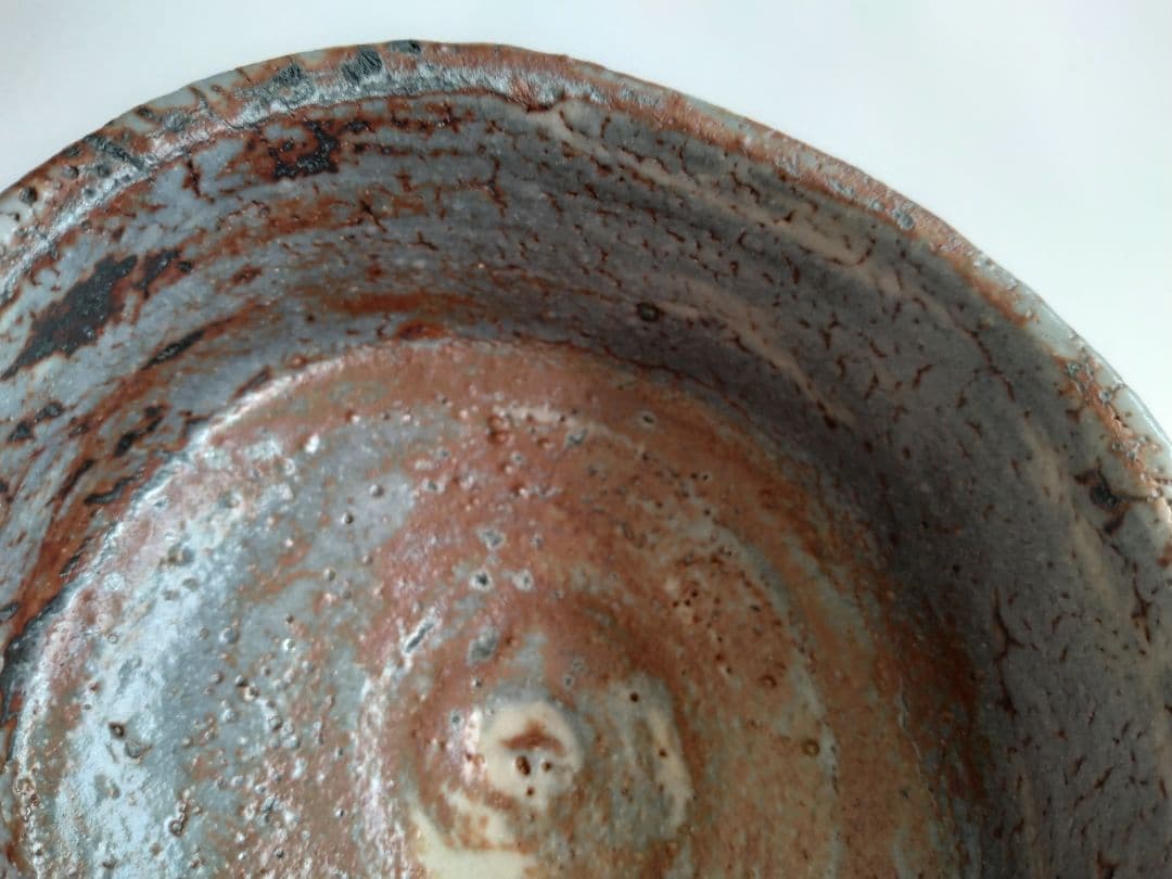 加藤健二 陶求庵 鼠志野茶碗 茶道具 抹茶碗