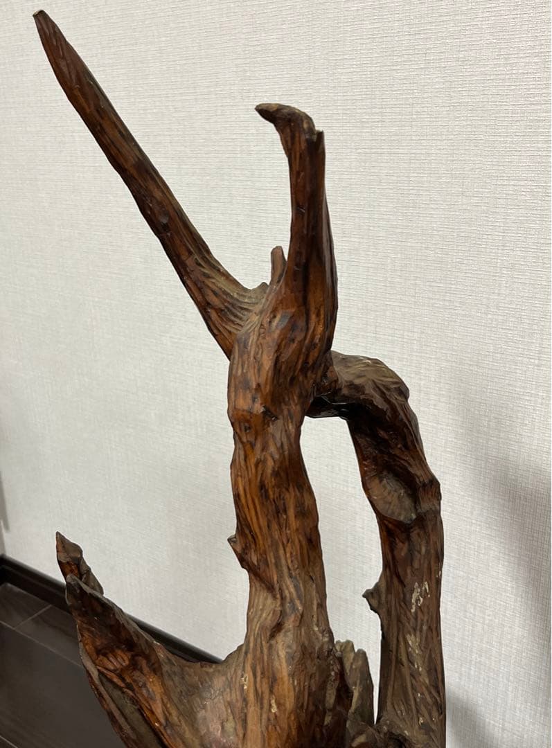天然木の置物】 ＊サイズ（約）：最大幅35cm 、高さ83cm 天然木 置物