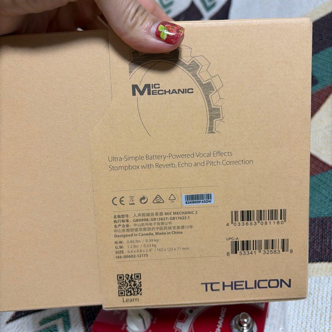【美品】TC HELICON MIC MECHANIC 2 ボーカルエフェクター
