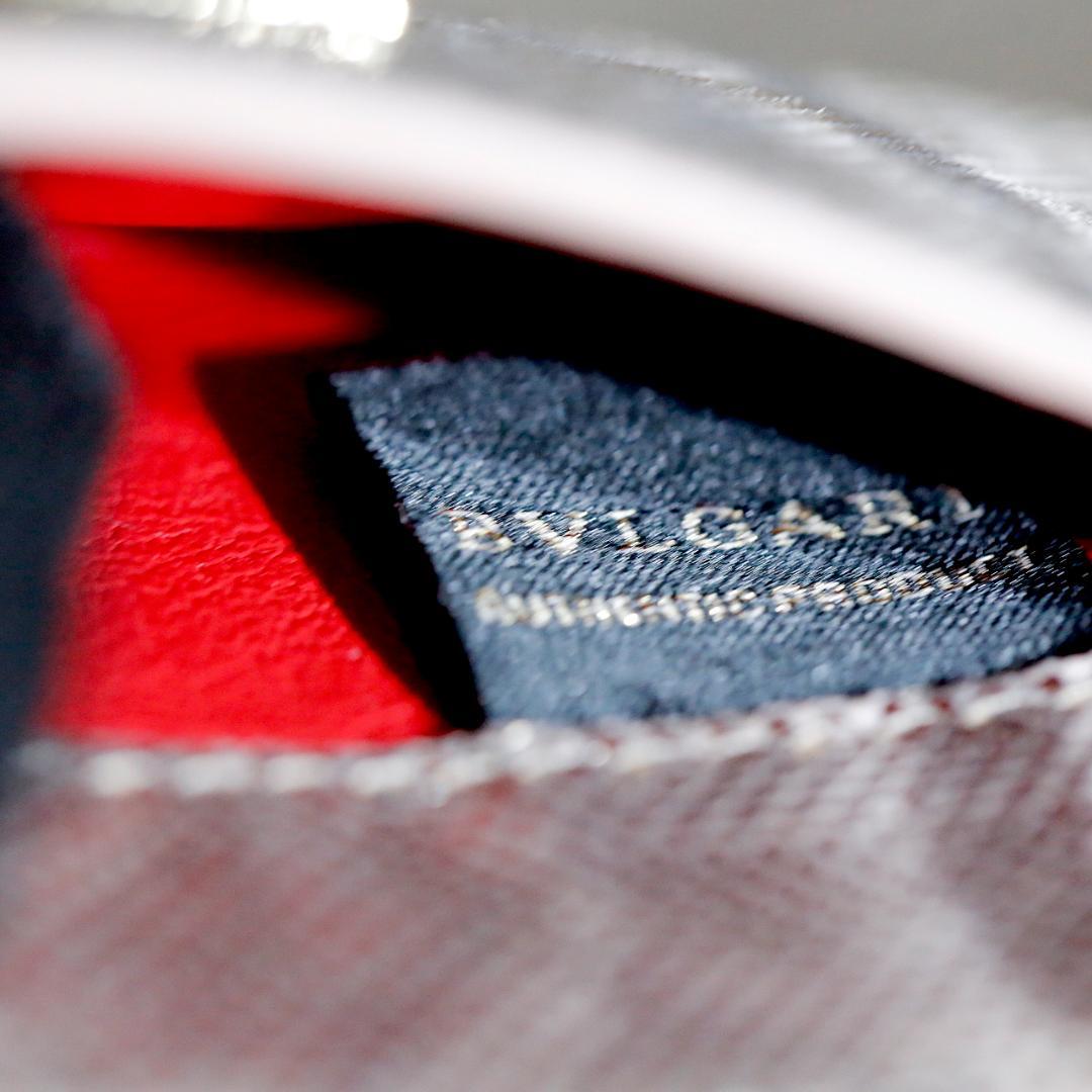 【美品 送料込み】ブルガリ カルングスキン ピンク カード ケース