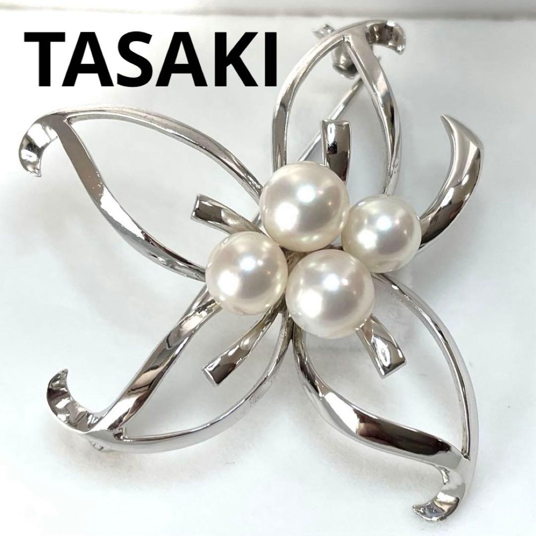 TASAKI パールブローチ あこや真珠 入学式 卒業式 タサキ コサージュ