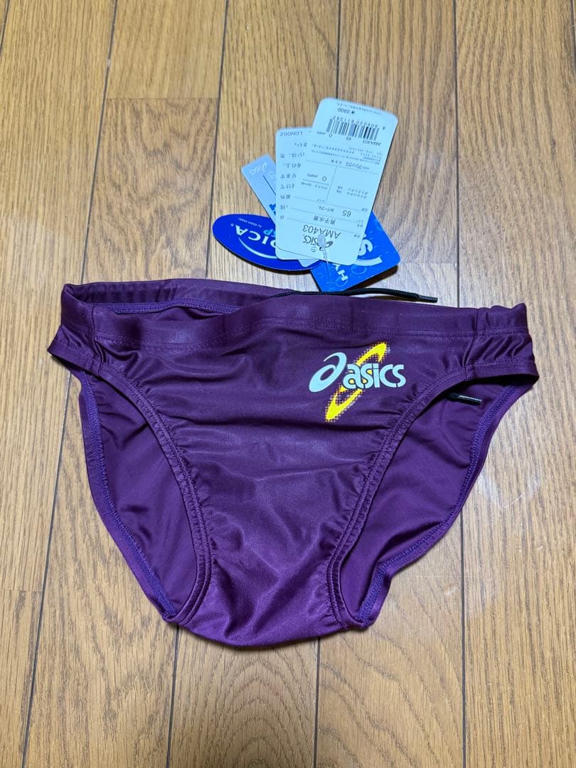 I*e様 新品激レア　アシックス　競泳水着　競パン　ハイドロSP AMA403 廃盤 【激レア】asics / ハイドロSP / 初期ロゴ / AMA403 / ダーク