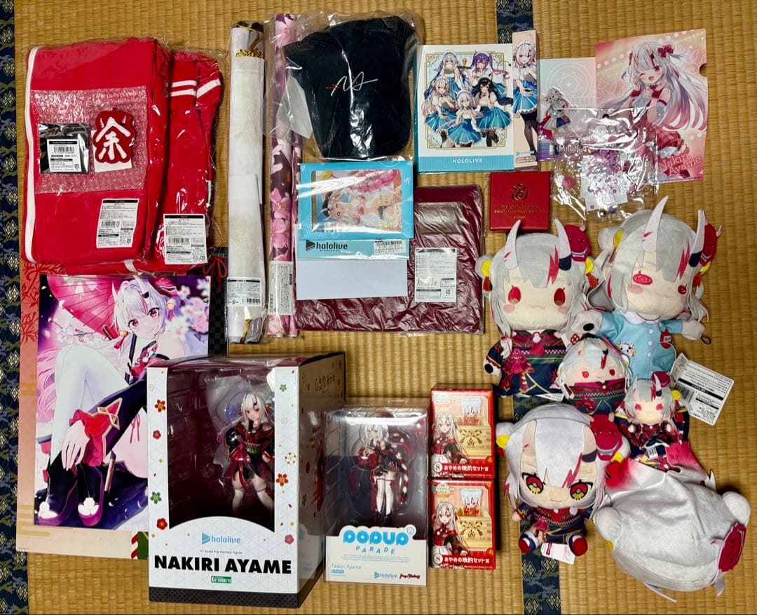 ホロライブ 百鬼あやめ グッズ まとめ 引退品 ホロライブ 引退品 引退