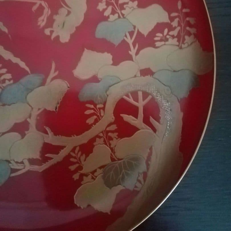 漆工芸　朱漆　金蒔絵　木盃⑥　江戸から明治時代　七組盃のひとつ