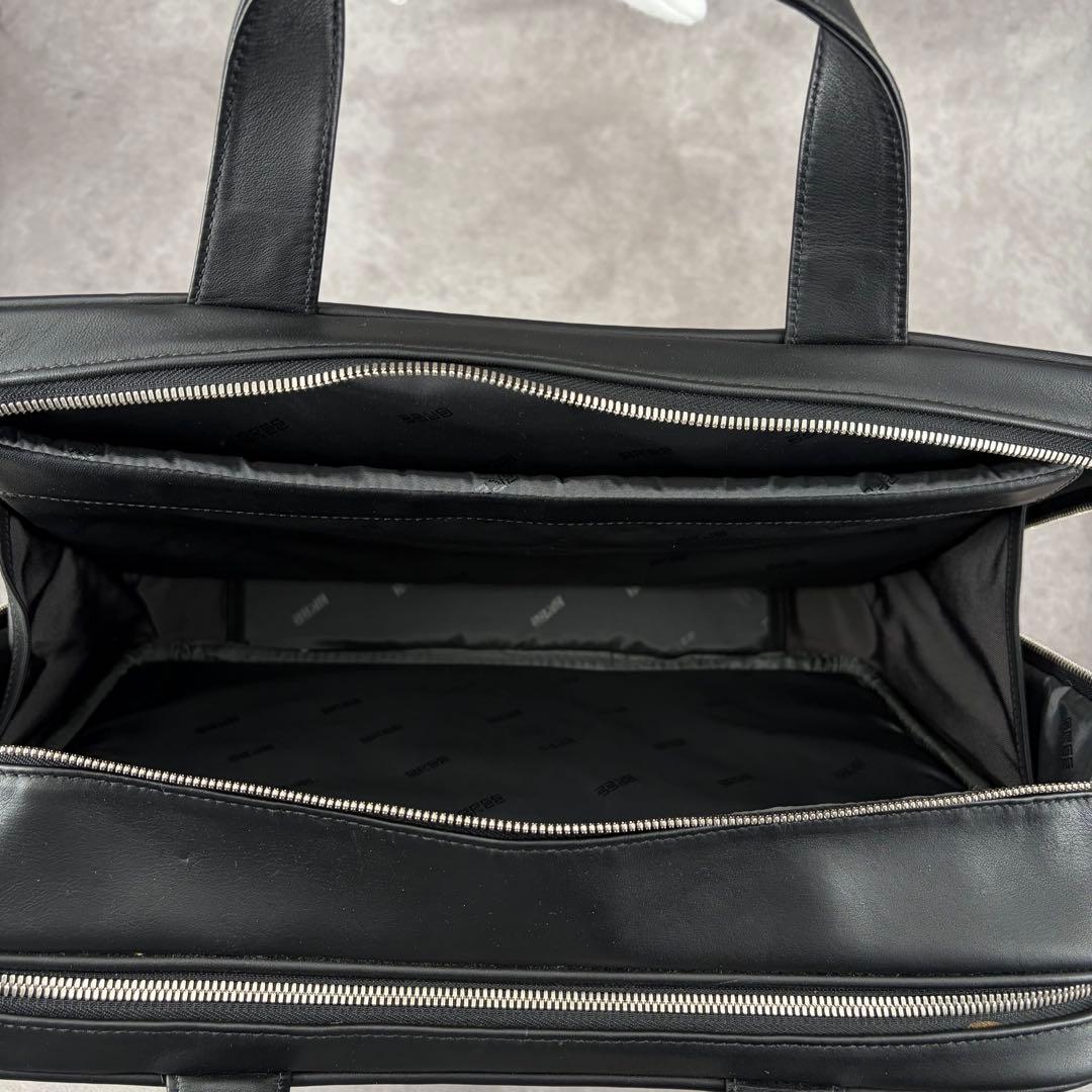 【美品】ブリー 2way ブリーフケース ビジネスバッグ 本革 書類鞄 ブラック