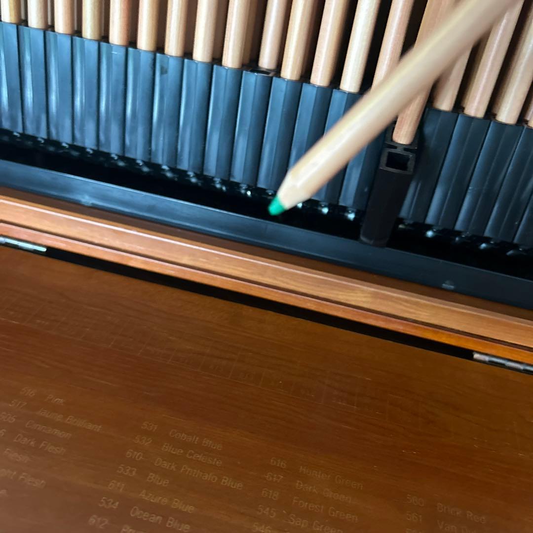 美品PS水彩色鉛筆99本セット 木製ケース付き 伊東屋ITOYA 文房具・事務用品